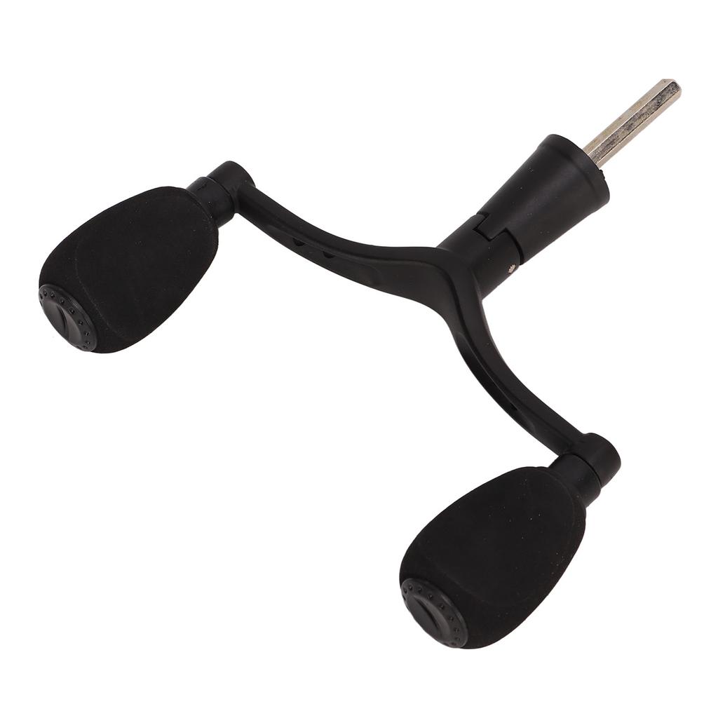 Aluminum Alloy Fishing Reel Double Handle Grip Rocker Arm Spray Painting Matt Black Lure Spinning Fishing Wheel Hex