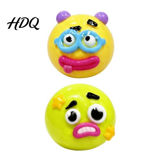 Sensory Stress Toy 1/2/5Pcs Dog Face Squeeze Toy Moldable Slow Rise Cartoon Expression Relaxation Hand Ball Relaxing Anxiety Relieving Fidget