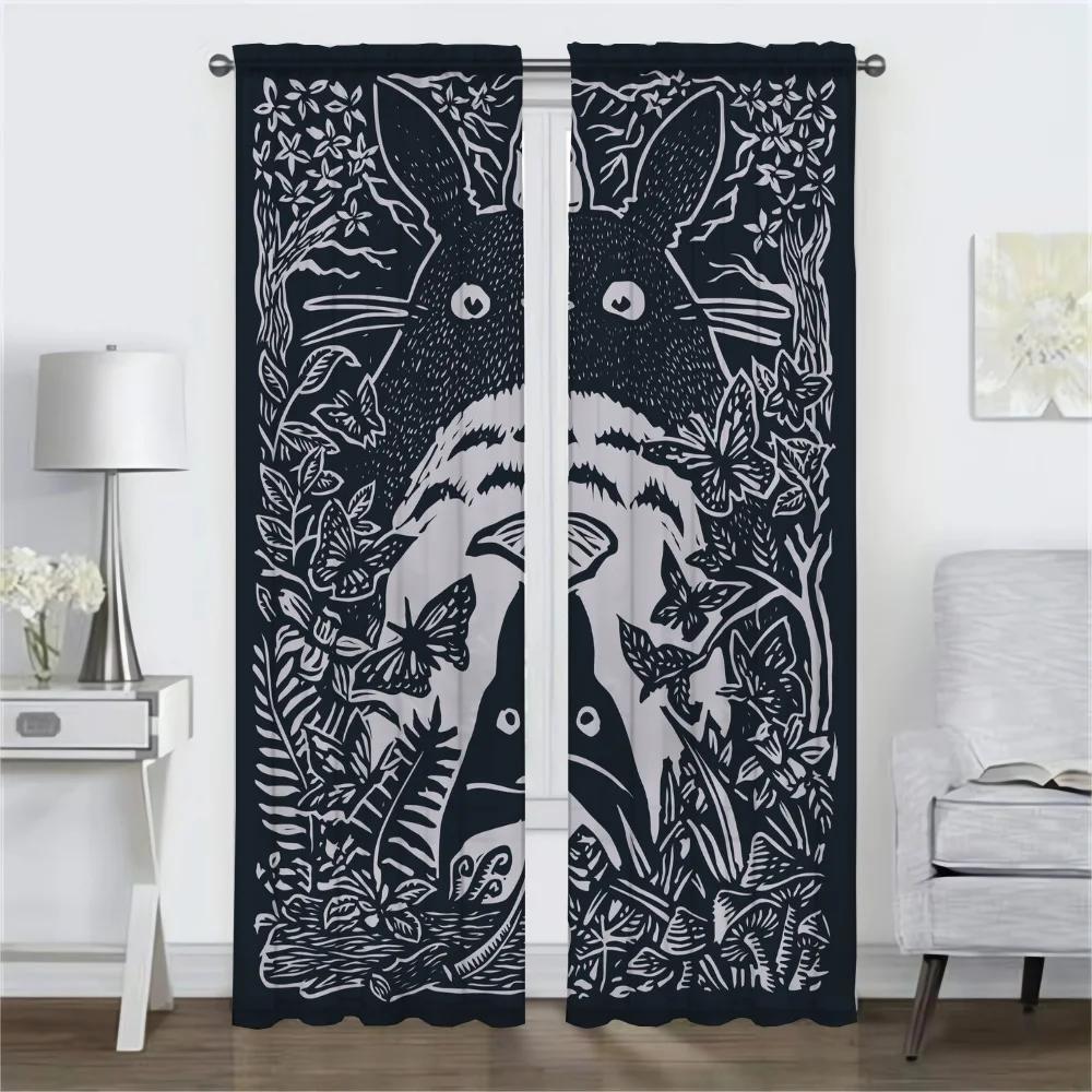 Subject-free Partition Home Interior Curtains for Camera Elegant Room Curtains 2 Pieces Blackout Curtain Shades Living Kitchen