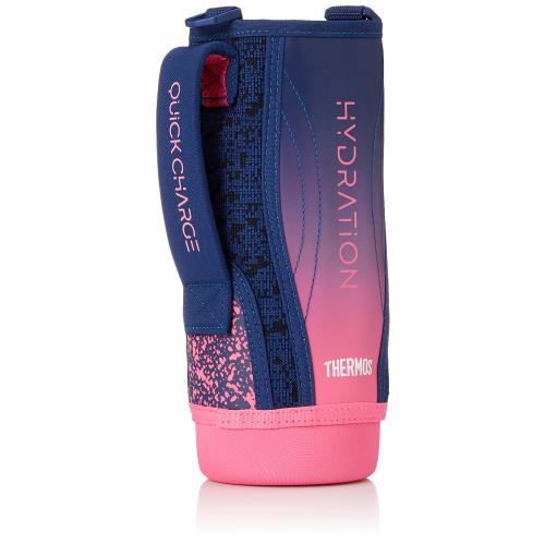 Thermos Replacement Sports Bottle FHT-1001F with Handy Pouch, Navy Pink (NV-P)
