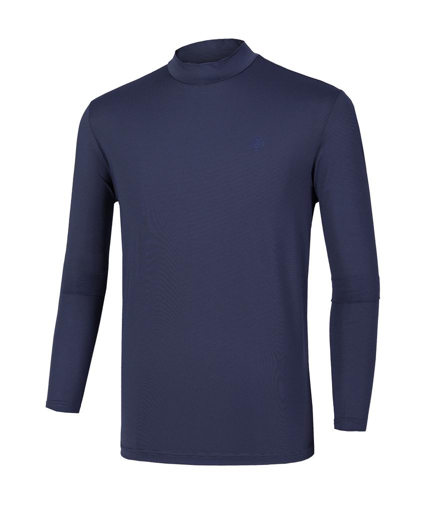 2ELA Men'S Iceway Cooling Mock Turtleneck Long Sleeve T-Shirt 6 Colors (Type A)
