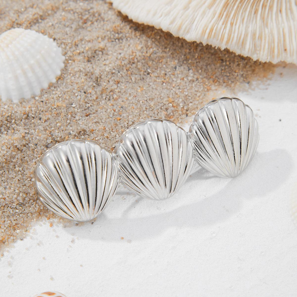 

Аксессуары Ocean Wind Геометрическая пружинная заколка из сплава Затылок Конский хвост Косички Аксессуары для волос Универсальная шпилька