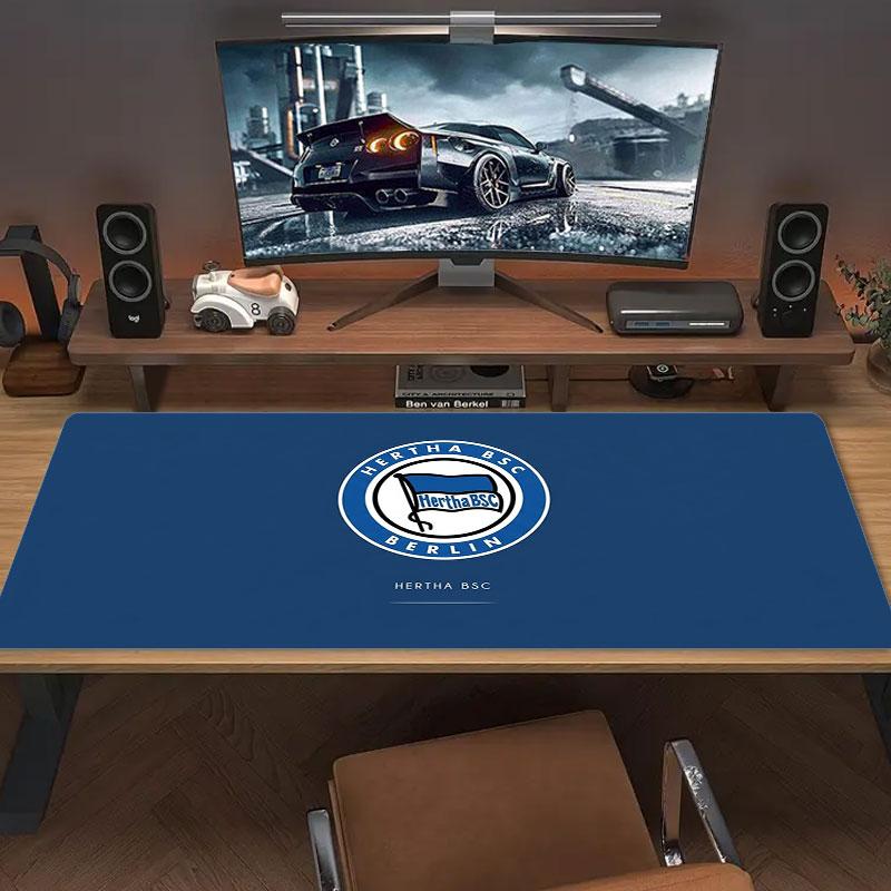 Hertha BSC Large Size Mouse Pad Large Gaming Table Cushion Non-slip Laptop Tablet Big Mousepad XXL Mat Mini PC Playmat With Lock edge