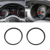 2X Dashboard Panel Frame Trim Ring Decor Cover For Ford Mustang 15+ Carbon Fiber