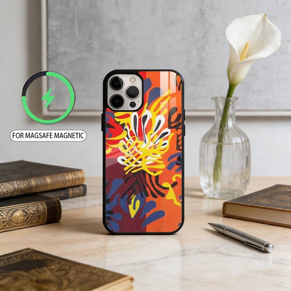 

Color Henri Matisse Painting Magnetic For Magsafe Wireless Charging Phone Case For iPhone17,16,15,14,13,12,11 Plus,Pro Max iPhone15PRO