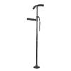 Telescopic Folding Cane with Light, Four-Legged Design, Dual Handles, Aluminum Alloy Walker for Elderly