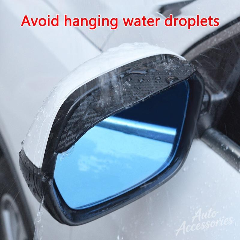 DZVA4 Car Rear View Mirror Rain Eyebrow Stickers Carbon Fiber Accessories For BMW M Sport M2 M3 M4 M5 M6 E46 E90 E60 E39 E36 F20 X3 X6