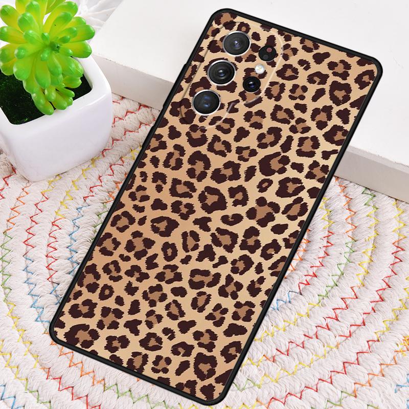 Fashion Tiger Leopard Phone Case for Samsung Galaxy Note 10 Pro S26 Ultra S23 S24 FE S25 S21 S22 PLUS Shockproof Cove