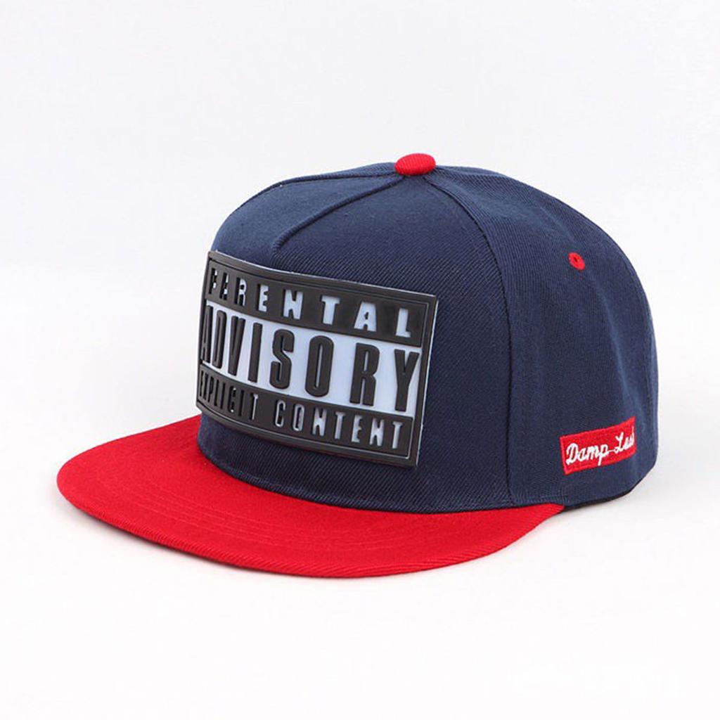 Chic Snapback Baseball Cap: Parental Explicit Content Embroidery, Stylish Korean Design for Men & Women