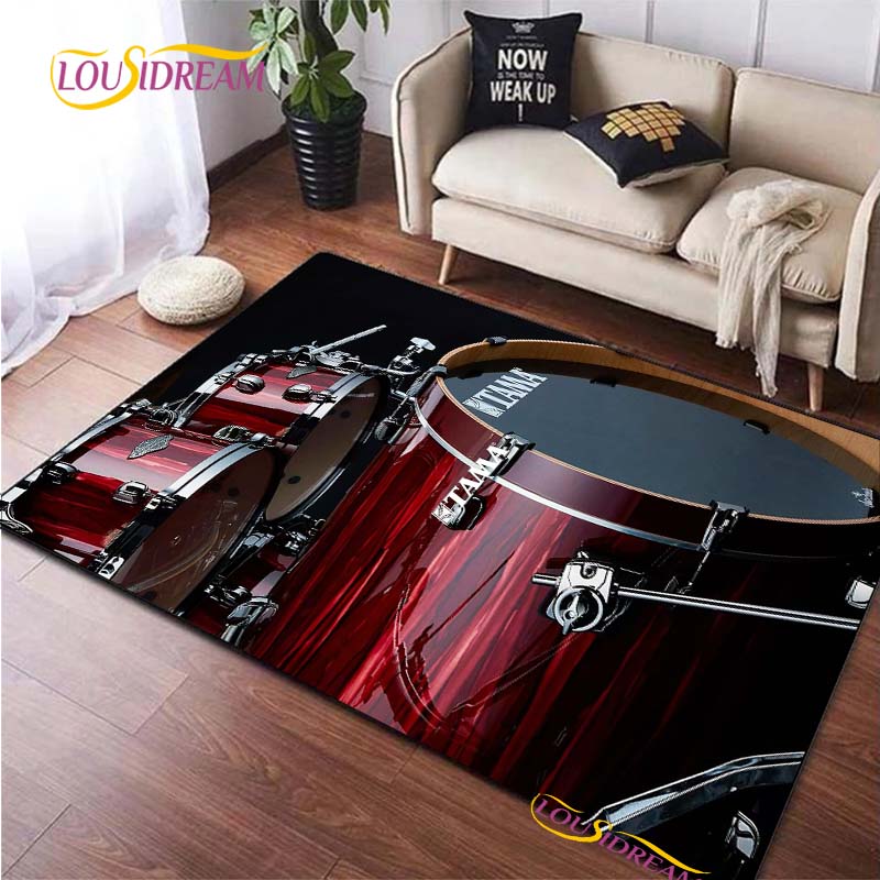 Drums Brand Carpet for Living Room Bedroom Rugs Kitchen Kids Door Unslip Floor Mats Birthday gift photography props Alfombra Rug