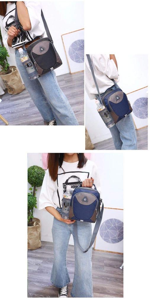 Shoulder Bag with Drink Perfect for and Outdoor Fits Water Bottles and PET Black Schicksal. Holder, Travel, Walking, Takeout, Cycling, Fishing,