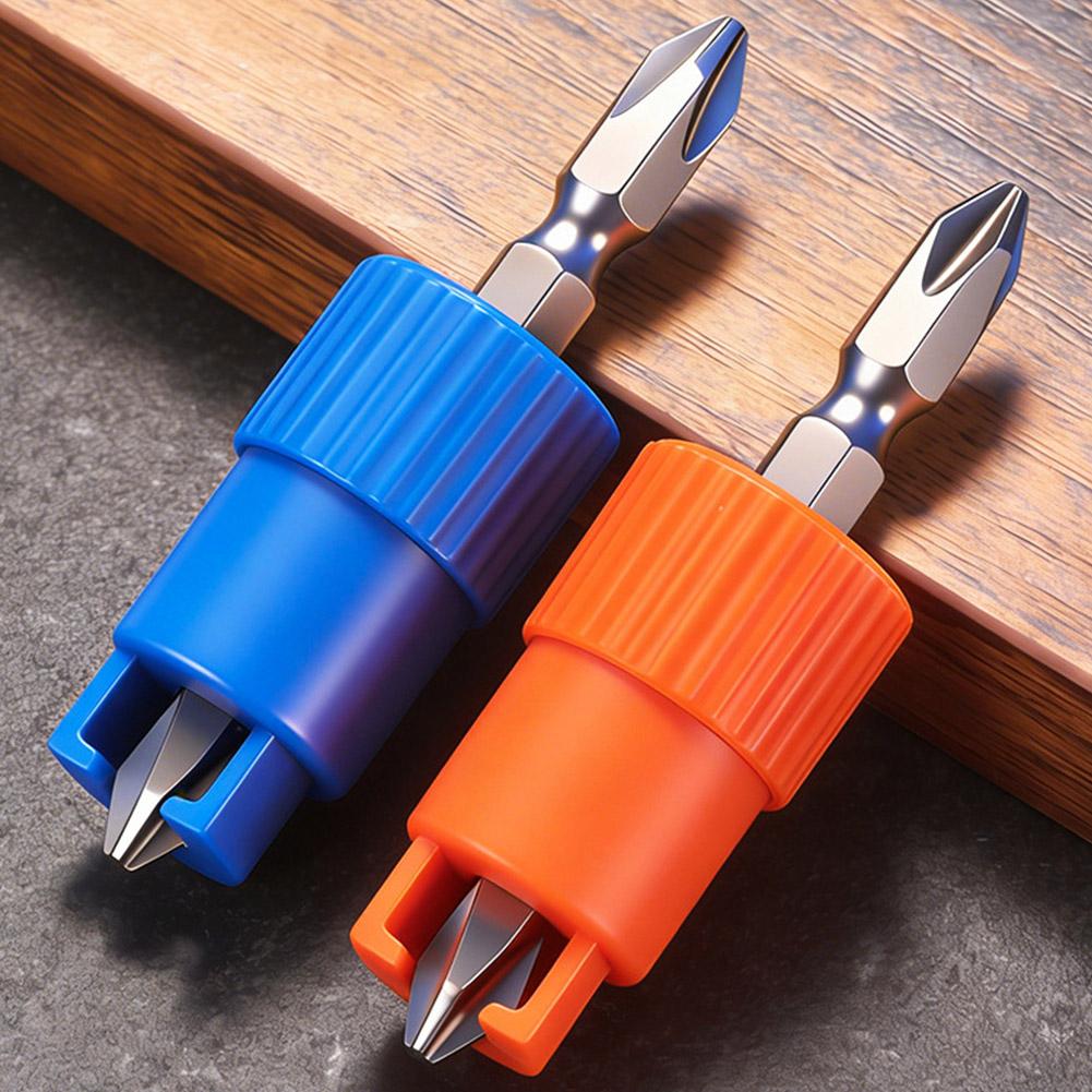 Positioning Screwdriver Bits with Spring Anti-Slip Fixed Drill Bit Head for Drywall Board, Woodworking Power Tools J5V3