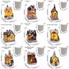 Christmas Micro Landscape Model Resin Miniature House Decor New House Ornament  Festive Decor