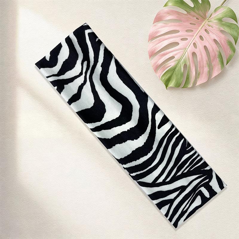 1 ks Módní dámské sportovní čelenky do vlasů Retro styl Zvířecí zebra potisk Čelenka pro každodenní život Street Dance & Výlety