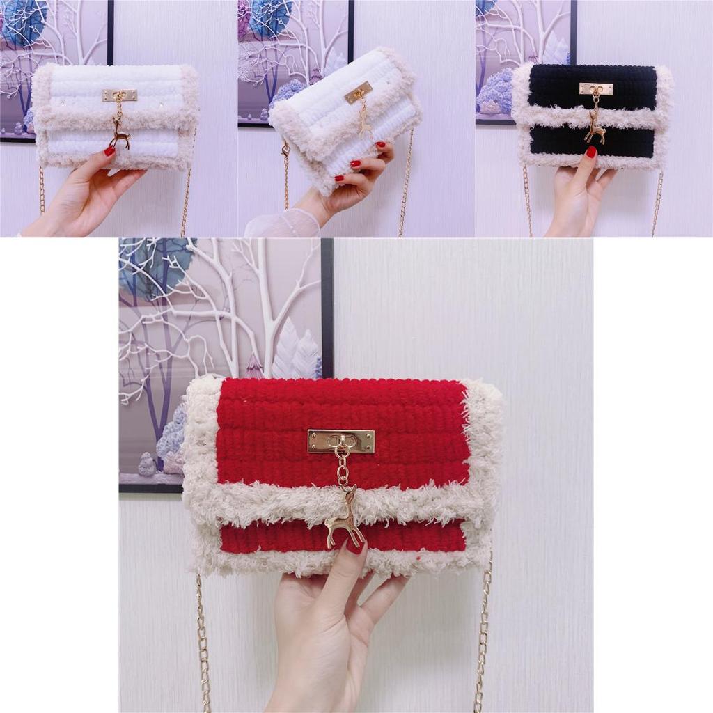 Handwoven Bag Diy Ice Grid Mesh Yarn Material Kit For Women Style
