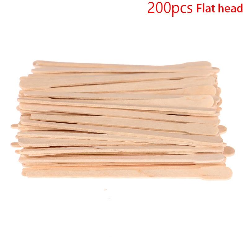 50-200pcs Woman Wooden Body Hair Removal Sticks Wax Waxing Disposable Sticks Beauty Toiletry Kits Wood Tongue Depressor Spatula