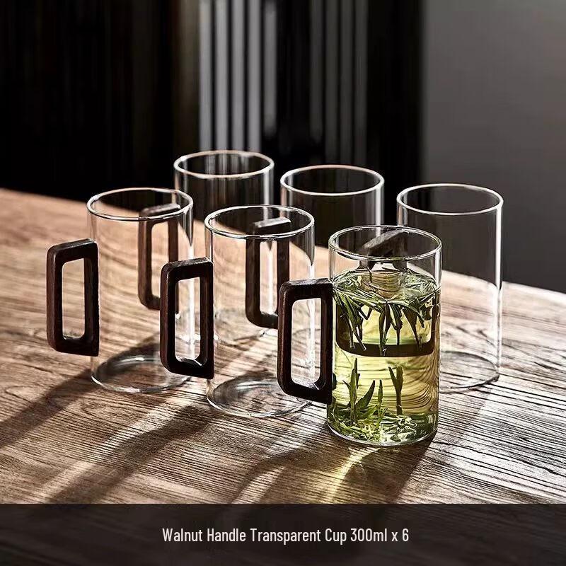 Jiakangming Heat-Resistant Glass Mug with Handle