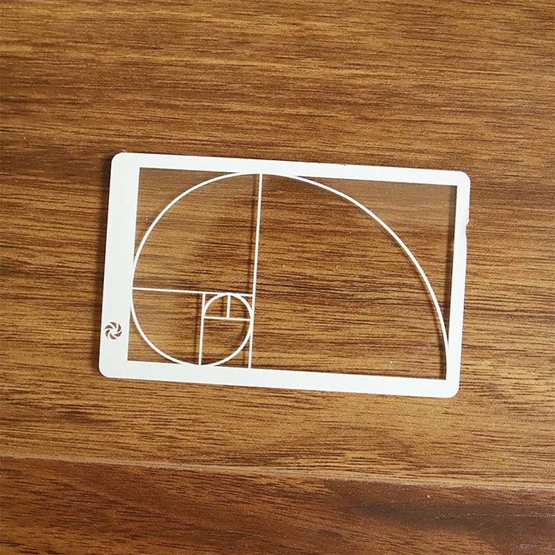 

1 шт., видоискатель для композиции Фибоначчи, реквизит для фотосъемки, прозрачная линейка видоискателя, портативные многофункциональные инструменты для композиции