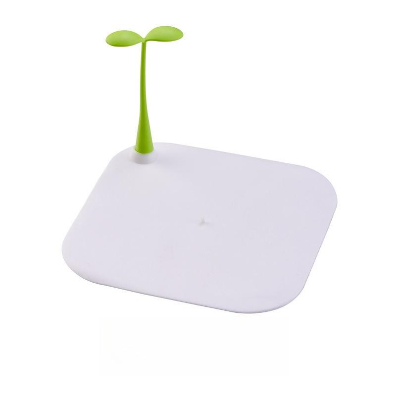 Cartoon Bean Sprout Silicone Drain Stopper Waterproof Anti Odor Anti Bug Sewer Cover Bathroom Kitchen Floor Drain Pad