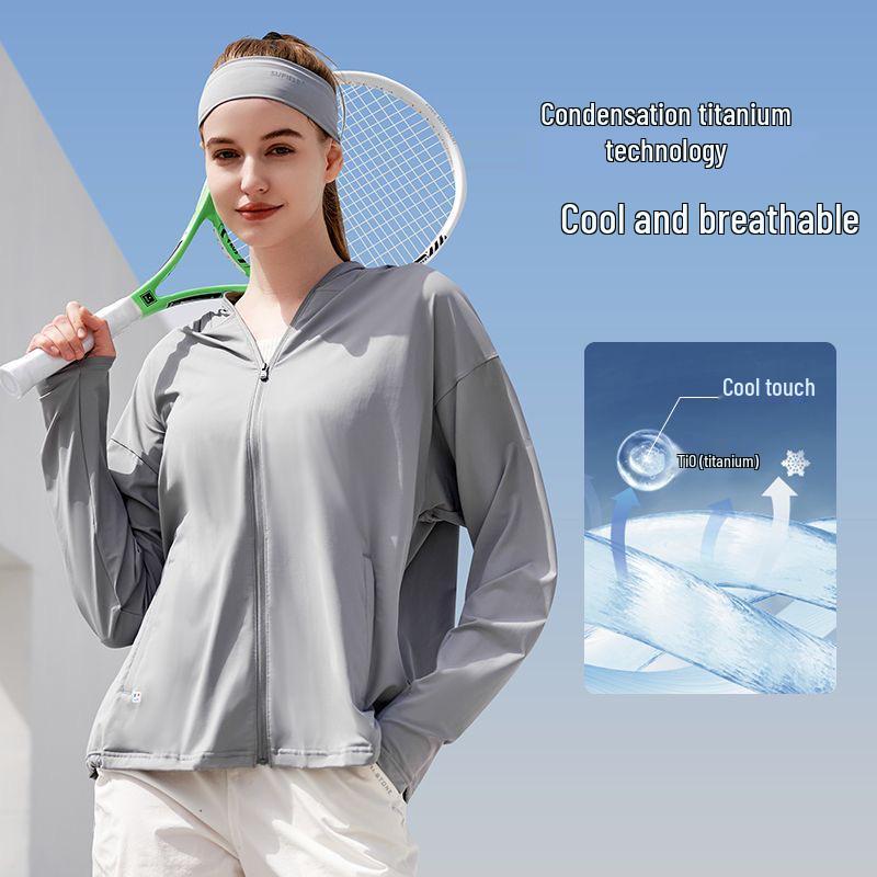 Trendy Women's UV Protection Lightweight Ice Silk Jacket for Outdoor Activities