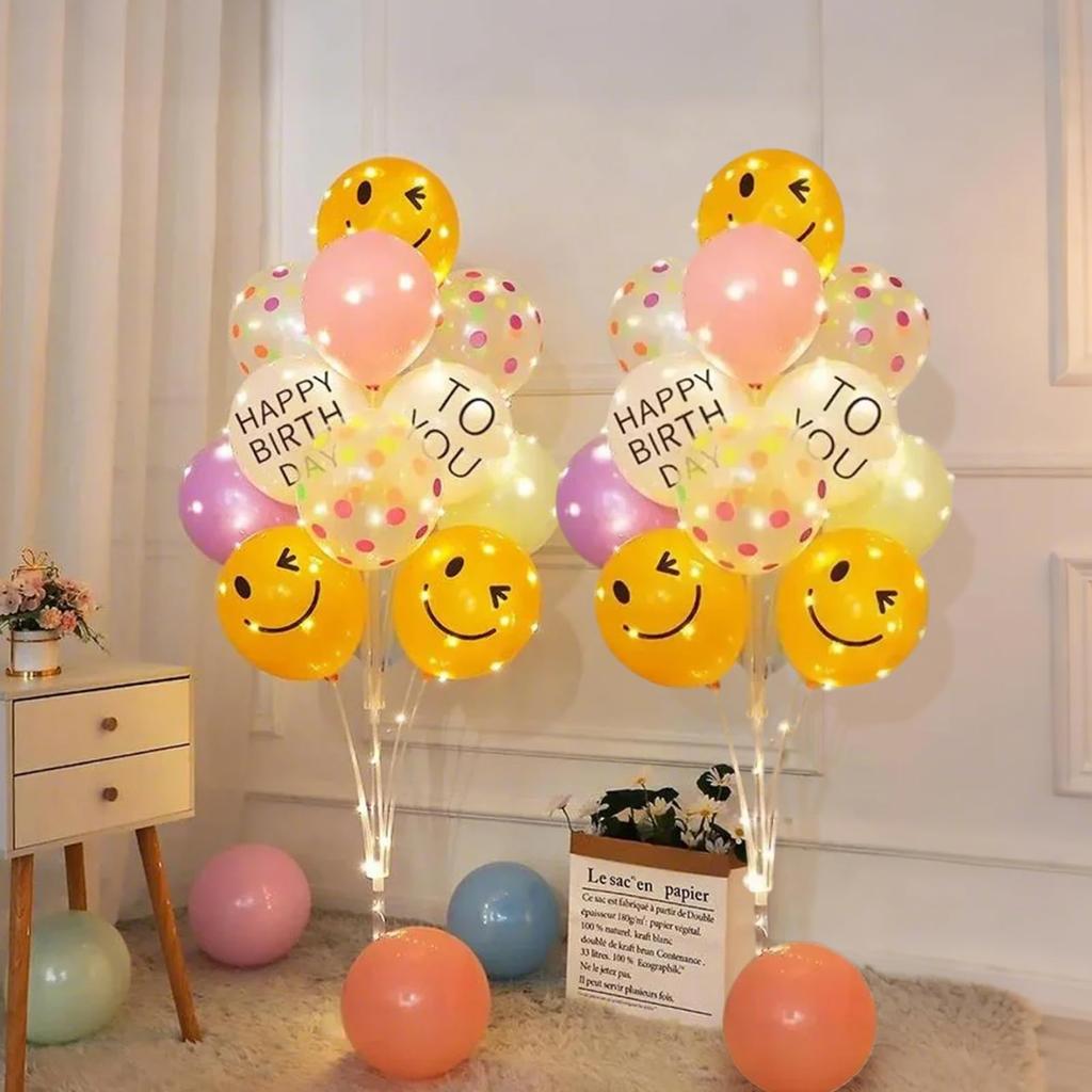 Balloon Set of 2 Birthday Balloon Birthday Boys HAPPY BIRTHDAY TO Stand, Balloons, Decoration, Holder, Decoration, Birthday, Wedding, Anniversary,