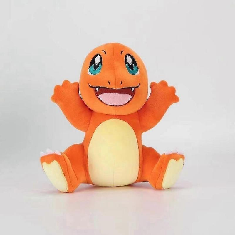 Pokemon Plush Toy Collection with Pikachu, Charmander, Squirtle, and Eevee Stuffed Dolls