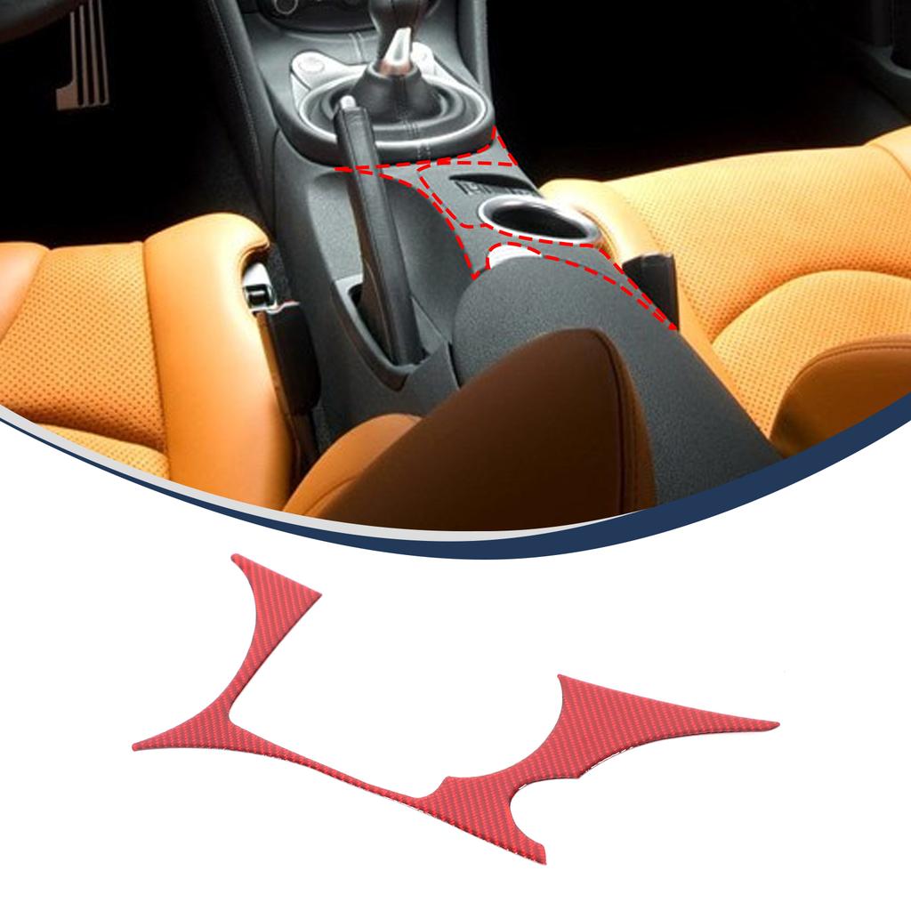 For Nissan 370Z Z34 2009+ Car Soft Carbon Fiber Up Speedometer Dashboard Console Trim Cover Sticker Kit  Interior Accessories