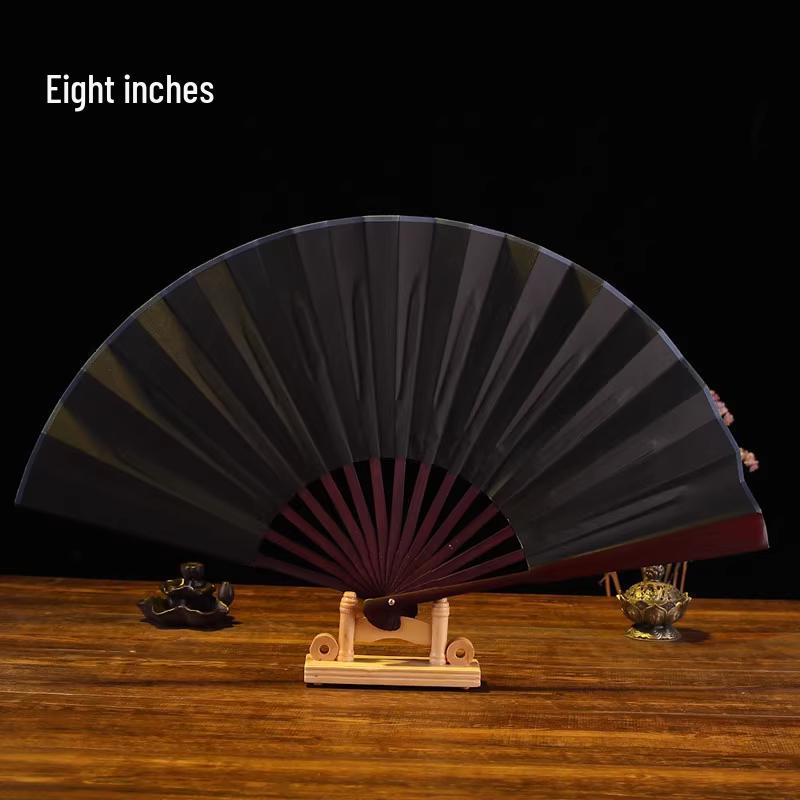 Özelleştirilebilir Çin Tarzı Çocuk Bambu ve İpek Katlanır Yelpaze - Boş Seçenekli Antik Hanfu Tasarımı