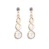Angel Teardrop Accessories Cubic Zirconia Rhinestone Pendant Necklace Dangle Earrings Jewelry Set