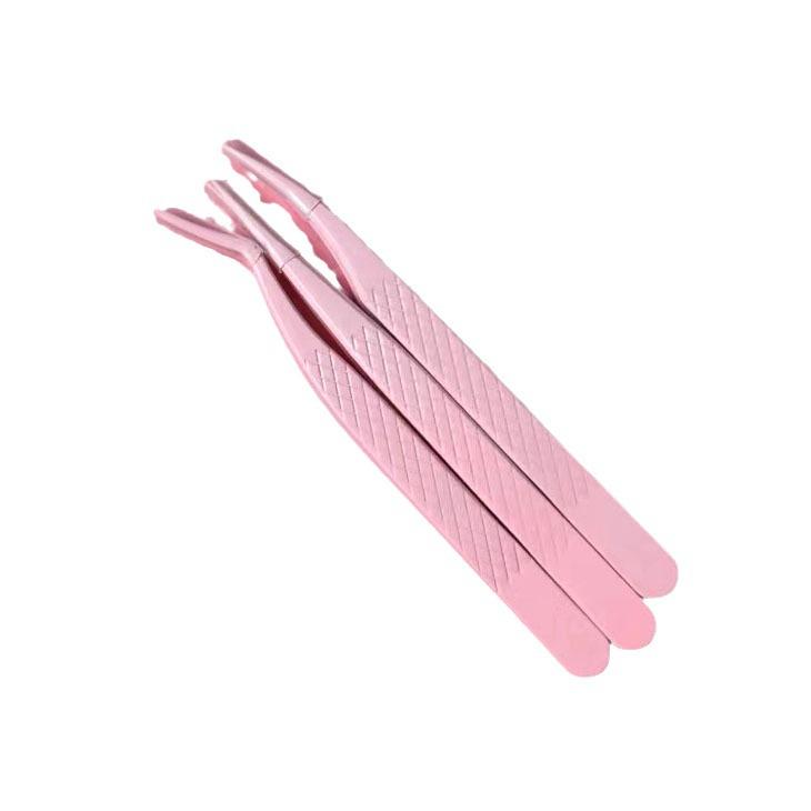 Golden Feather Eyelash Extension Tweezers – Precision Tools for Eyelash Technicians