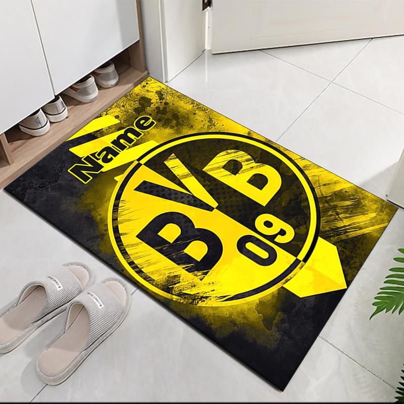 Custom Name BVB Printed Carpet, for Office Chair Living Room Bedroom Kitchen Room Decor Gifts.