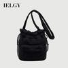 Korean Pleated Drawstring Nylon Cloth One Shoulder Fashion Niche Crossbody