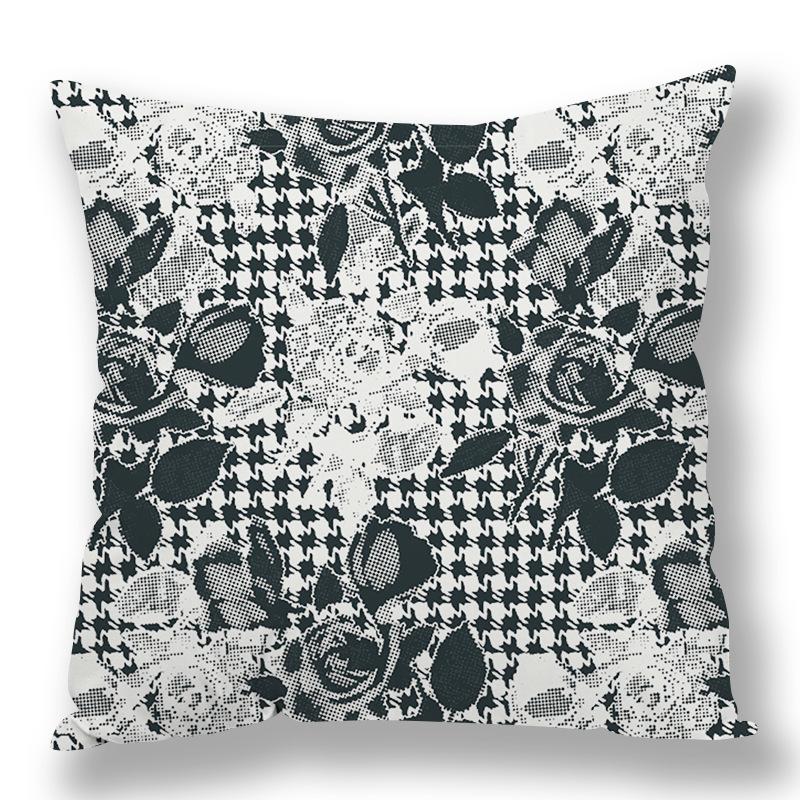 Abstract Houndstooth Geometric Pillow Cover Design Pillow Waist Premium Durable Quality Useful Practical Reliable