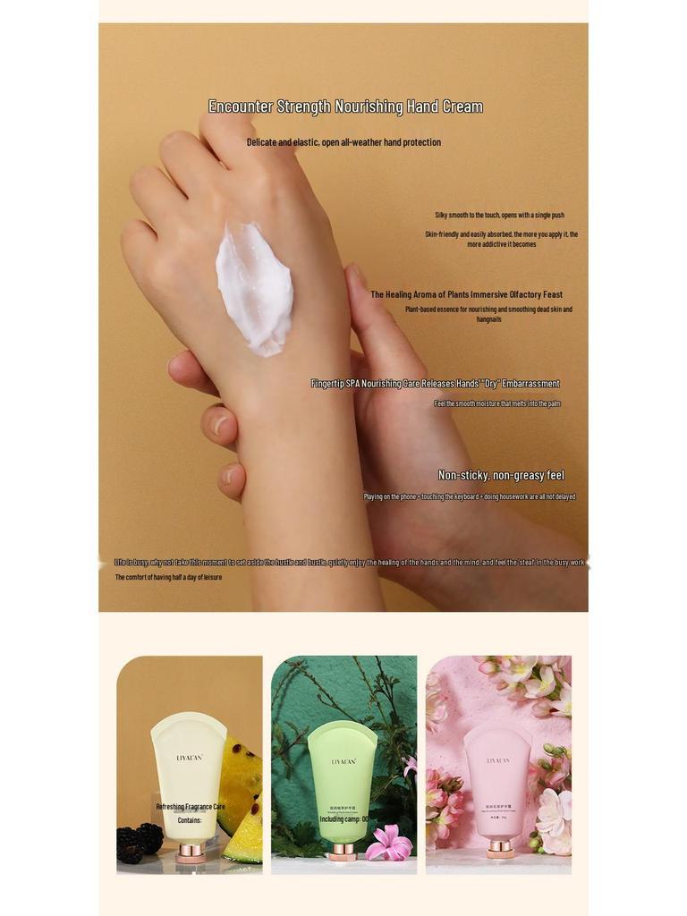 Tuberose Scented 50g Non-Greasy, Refreshing, Moisturizing, Anti-Cracking Hand Cream