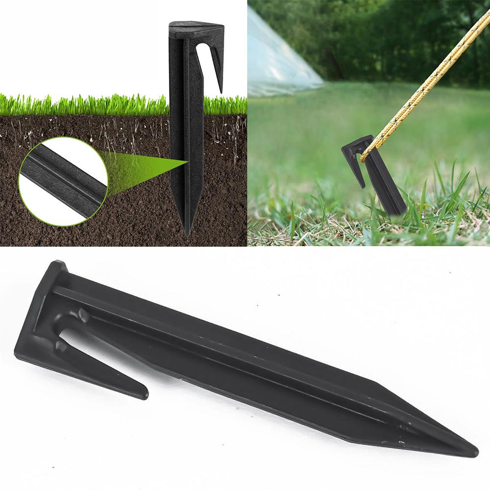 100pcs Ground Spikes Fixing Pins Boundary Nail Tools Boundary Nail Lawn Stake Kit Garden Lawn Netting Camping Home Gardening