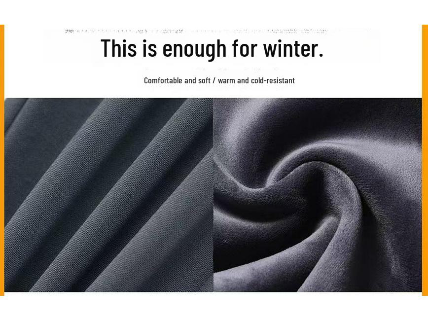 Men's High Waist Stretch Velvet Slim Straight Business Trousers - Autumn/Winter