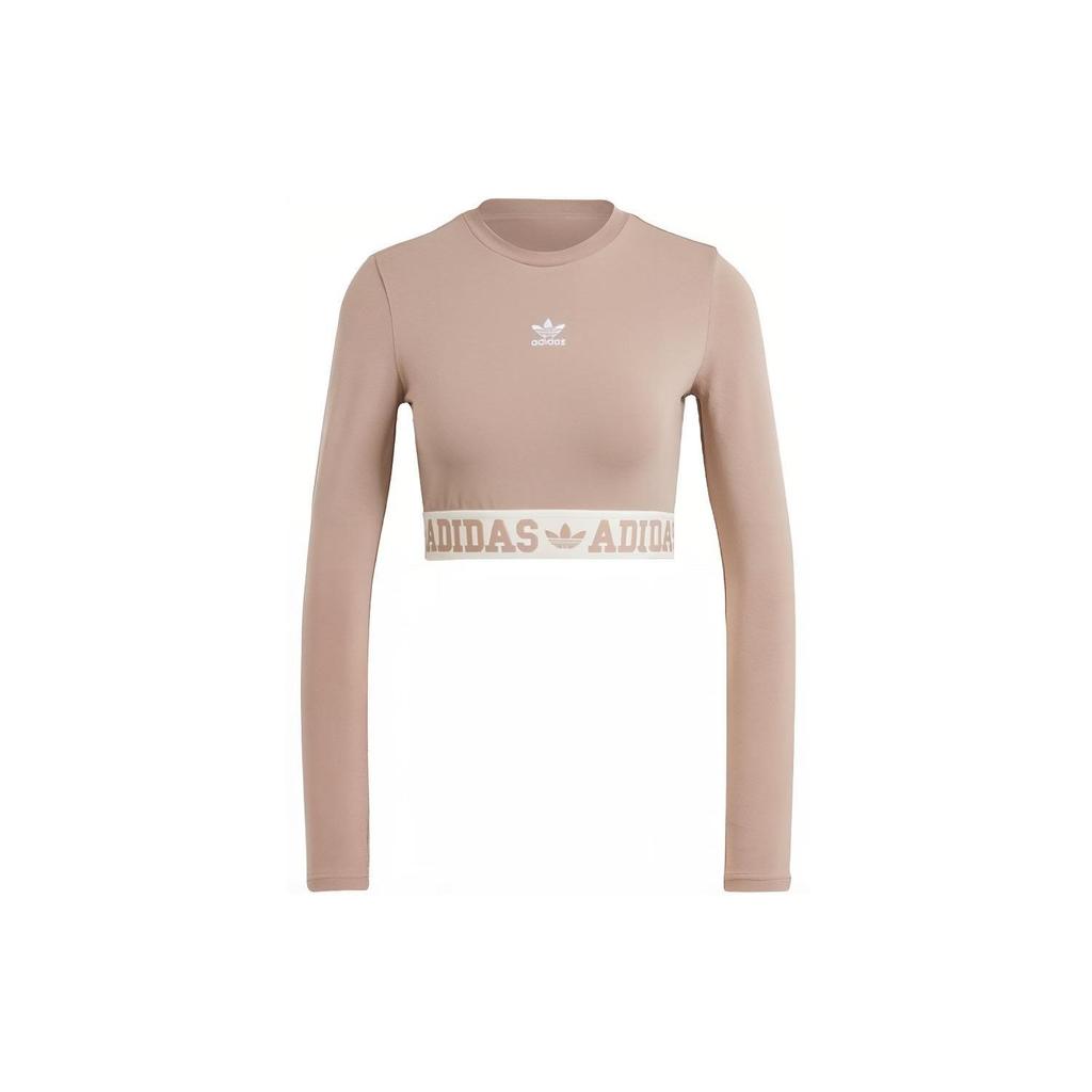 adidas Maglietta Grafica Originals Neutral Court Donna Top Rosa Marrone IS5267