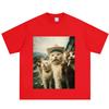 Funny Cat Meme Tshirt Unisex Unisex Hiphop Punk Tshirts Shortsleeved Fashion Loose Casual Cotton Summer Oversized Tshirts