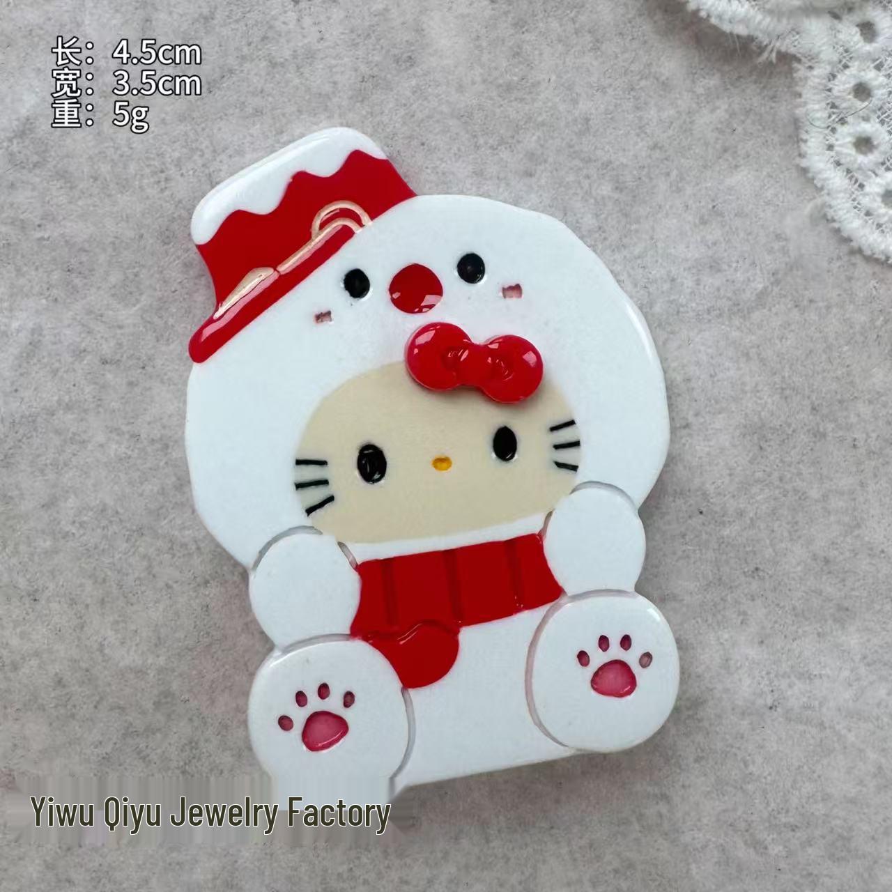 Creative Cartoon Snowman Hair Clip - Cute Christmas Hair Accessory for Girls