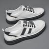 2025 New Men's Board Shoes British Leather Surface One-pedal Lazy Shoes Versatile Casual Driving Men's Shoes