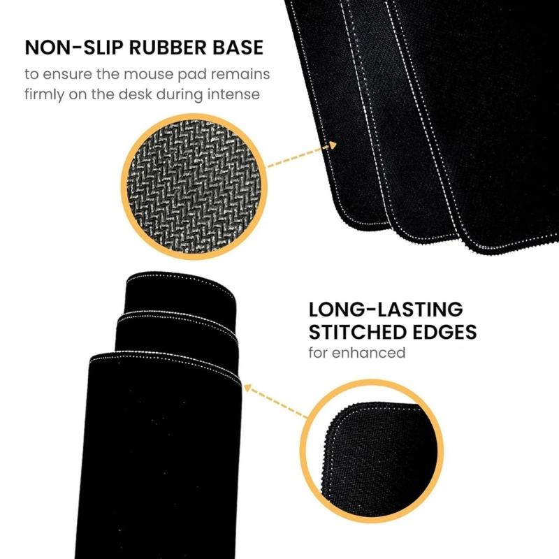 Oversized Waterproof Mousepad For Keyboards And Mouse Stitched Edges for Gaming and Office Large Mouse Mat