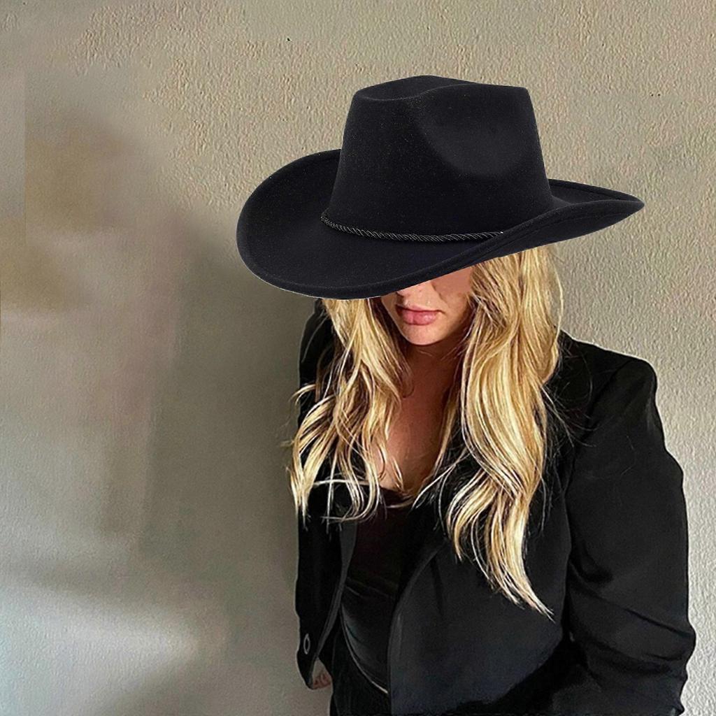 Rolled Brims Fedoras Hat Western Windproof Cowboy Hat Sunproof Cowboy Hat for Adult Fishing Cycling Hiking Camping  Camel