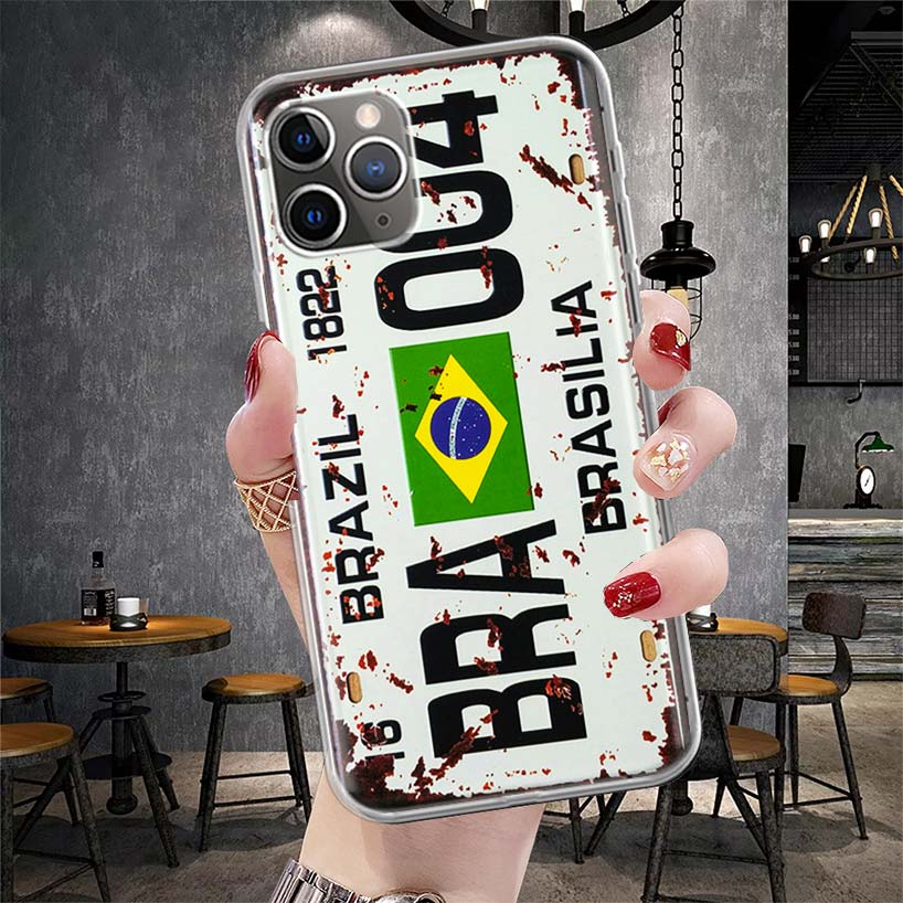 License New York Plate Number Soft Phone Case For IPhone 11 17 Air 16E 16 Pro Max 15 + 14 Plus 13 Mini 12 Apple 7 SE 8 Fundas Co
