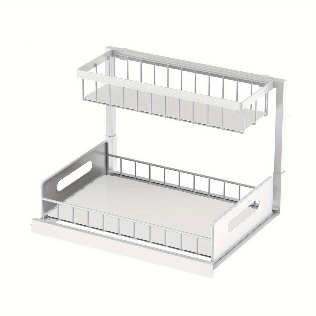 Kitchen Cabinet Sink Storage Rack Storage Rack Double Layer Pull-out Kitchen Seasoning Rack