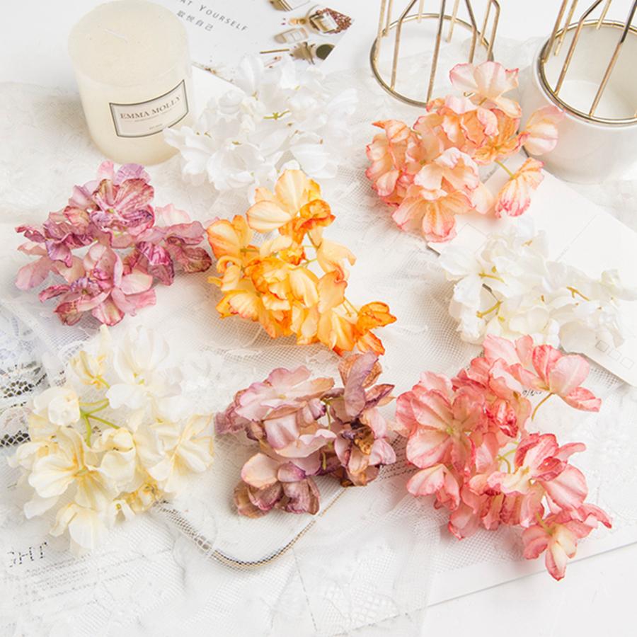 

Искусственный цветок шелковая гортензия свадебный букет невесты венок подарок своими руками лицевой аксессуар декор для дома сада сценический декор фоторамка своими руками 20pcs