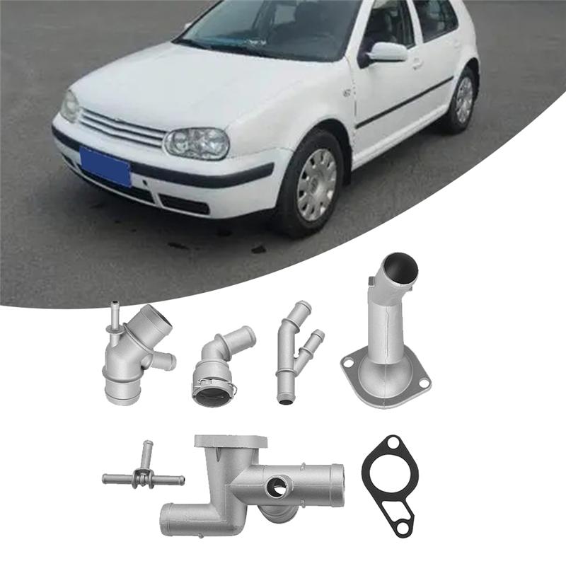 28Pcs Aluminium Coolant Flange Hose Connector Kits 06A121133J For Golf MK4 Jetta TT Seat Spare Parts 1J0121087C 06A121121C