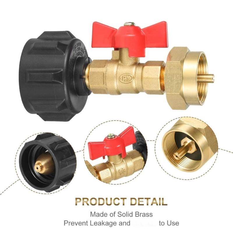 Converter Adapter Propanes Tanks Connector Tanks Filling Connector Adapter Gas Tanks Coupler Refill Attachments Head