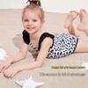 Traje de baño de una pieza con estampado de leopardo ASK JUNIOR para niñas, resistente al sol y al cloro