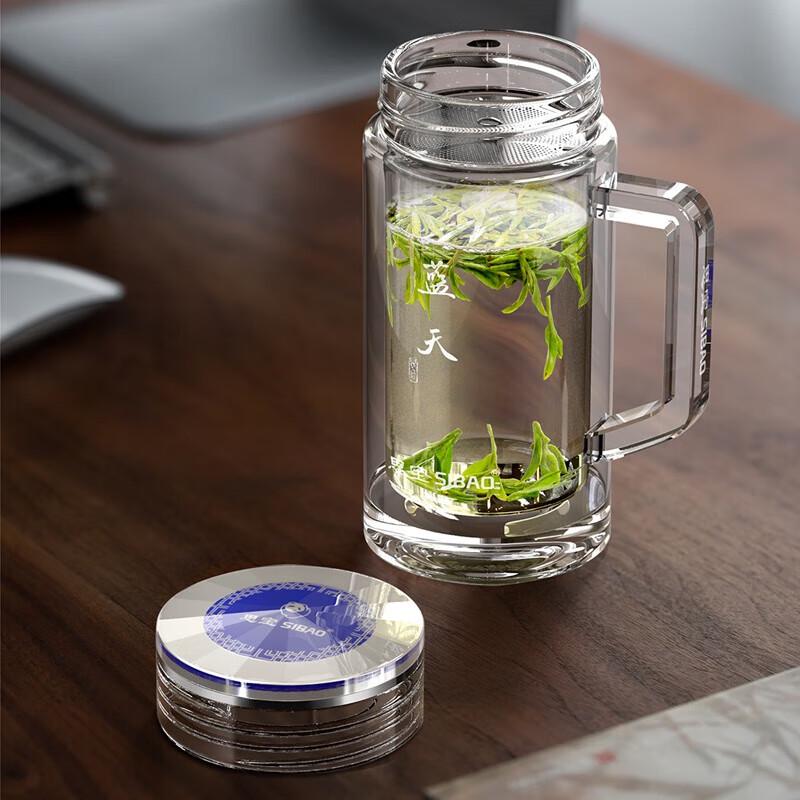 Sibo Double-Layer Borosilicate Glass Tea Office Cup