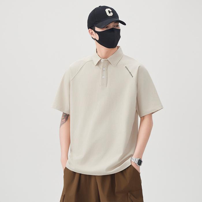 Herren Sommer Neu Locker Kurzarm POLO-Shirt Herren Revers Dünnes Kurzes T-Top